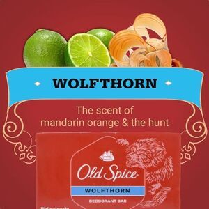 Old Spice Wolfthorn Deodorant Bar Soap, 6 Bars, 5 oz., 143g